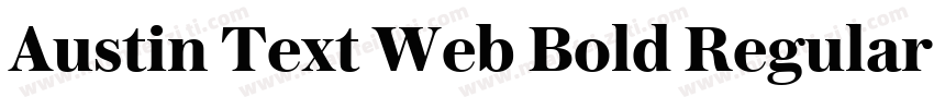 Austin Text Web Bold Regular字体转换